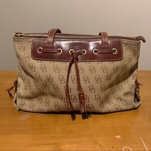 Dooney & Bourke Beige and Brown Purse